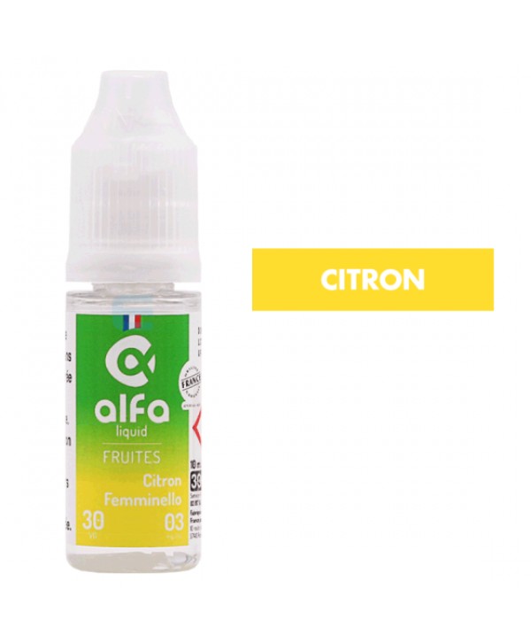 E-liquide Citron Femminello (30 VG) 10 mL - Alfaliquid