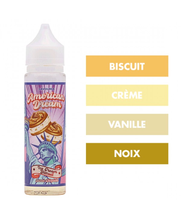 E-liquide Ice Cream Biscuit 50 mL - American Dream (Savourea)