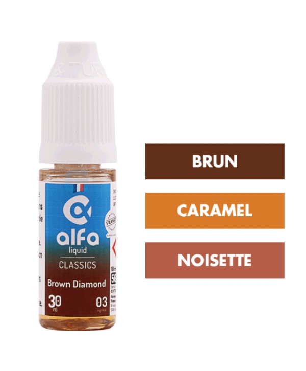 E-liquide Brown Diamond (30 VG) 10 mL - Alfaliquid