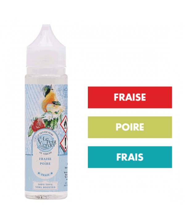 E-liquide Fraise Poire Frais 50 mL - Le Petit Verger
