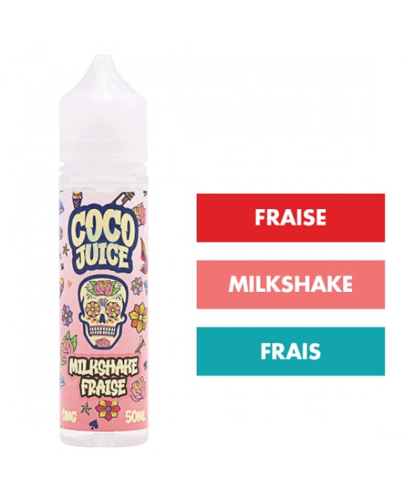 E-liquide Milkshake Fraise 50 mL - Coco Juice
