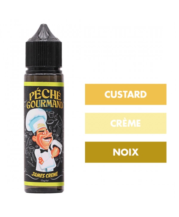 E-liquide James Crème 50 mL - Péché Gourmand (LiquideLab)