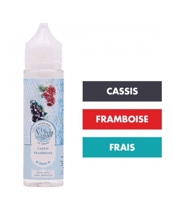 E-liquide Cassis Framboise Frais 50 mL - Le Petit Verger