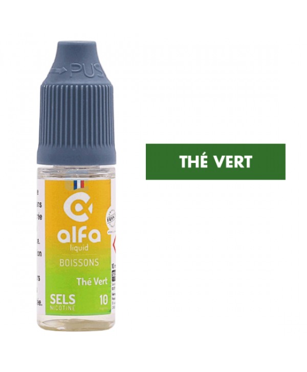 E-liquide Thé Vert sels de nicotine 10 mL - Alfaliquid