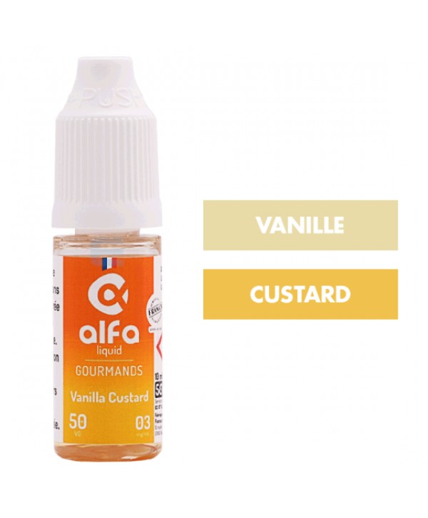 E-liquide Vanilla Custard (50 VG) 10 mL - Alfaliquid