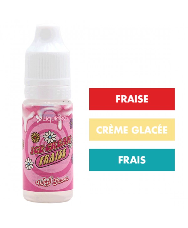 E-liquide Ice Cream Fraise 10 mL - Wpuff (Liquideo)