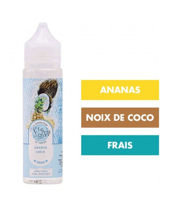 E-liquide Ananas Coco Frais 50 mL - Le Petit Verger