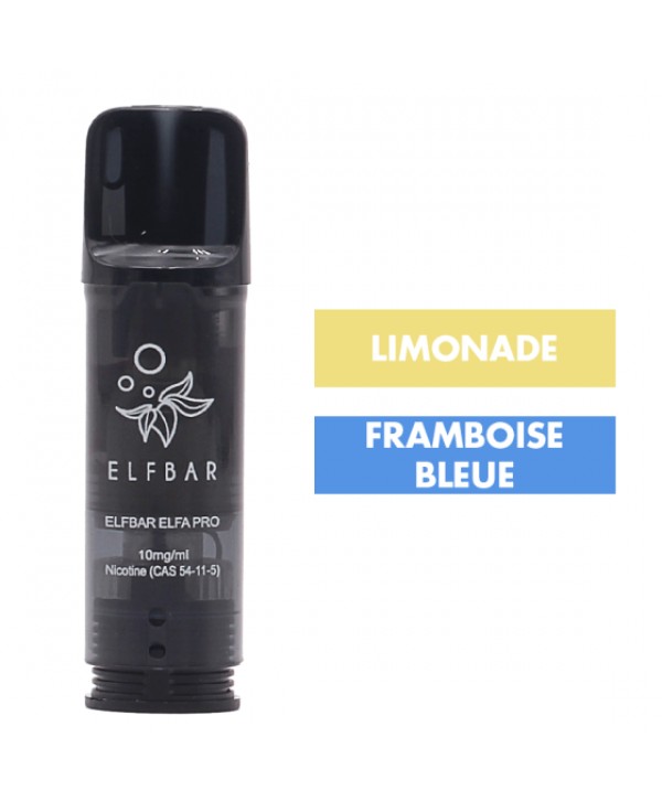 Cartouche Elfa Pro Limonade Framboise Bleue (x2) - Elfbar