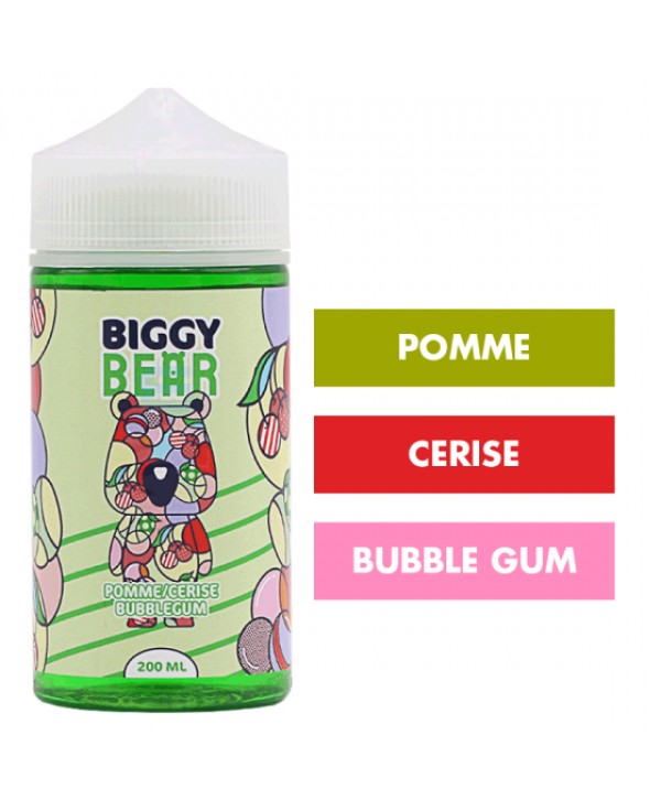 E-liquide Pomme Cerise Bubblegum 200 mL - Biggy Bear