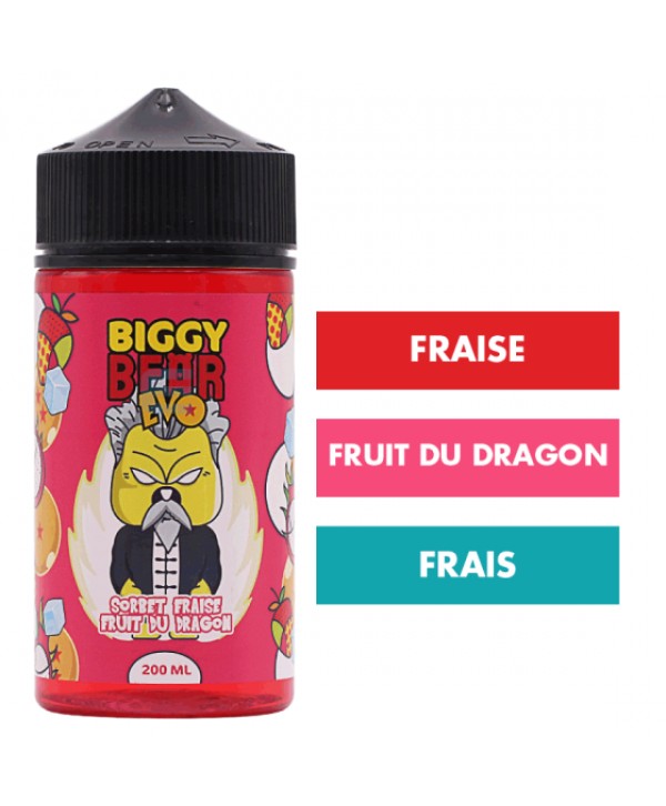 E-liquide Sorbet Fraise Fruit du Dragon 200 mL - Biggy Bear Evo