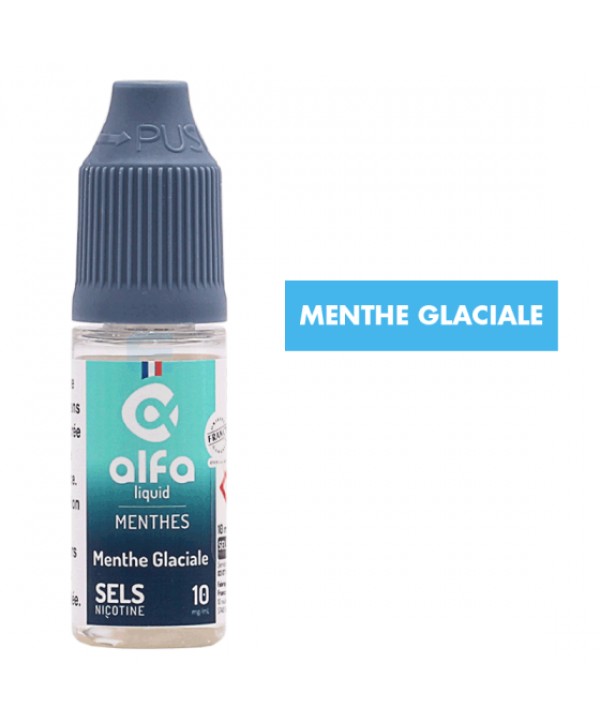 E-liquide Menthe Glaciale sels de nicotine 10 mL - Alfaliquid