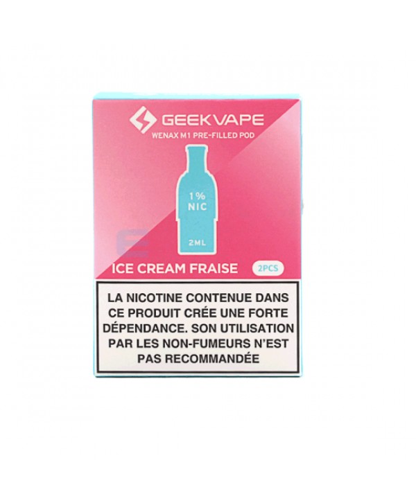 Cartouche Ice Cream Fraise Wenax M1 (x2) - GeekVape