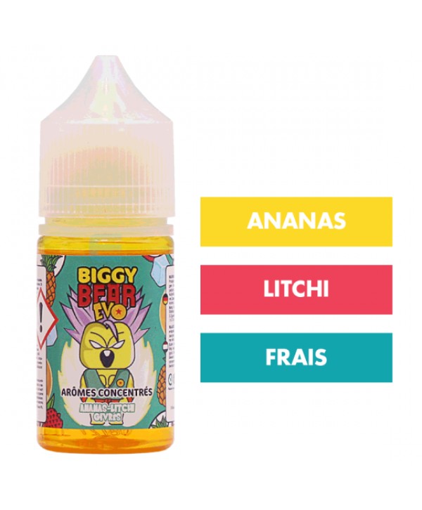 Concentré Ananas Litchi Givrés 30 mL - Biggy Bear Evo