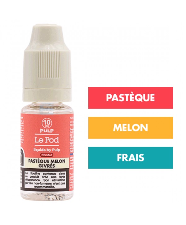E-liquide Pastèque Melon Givrés 10 mL - Pulp Le Pod