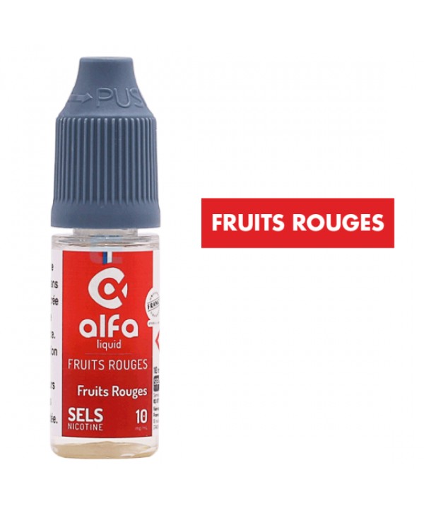 E-liquide Fruits Rouges sels de nicotine 10 mL - Alfaliquid