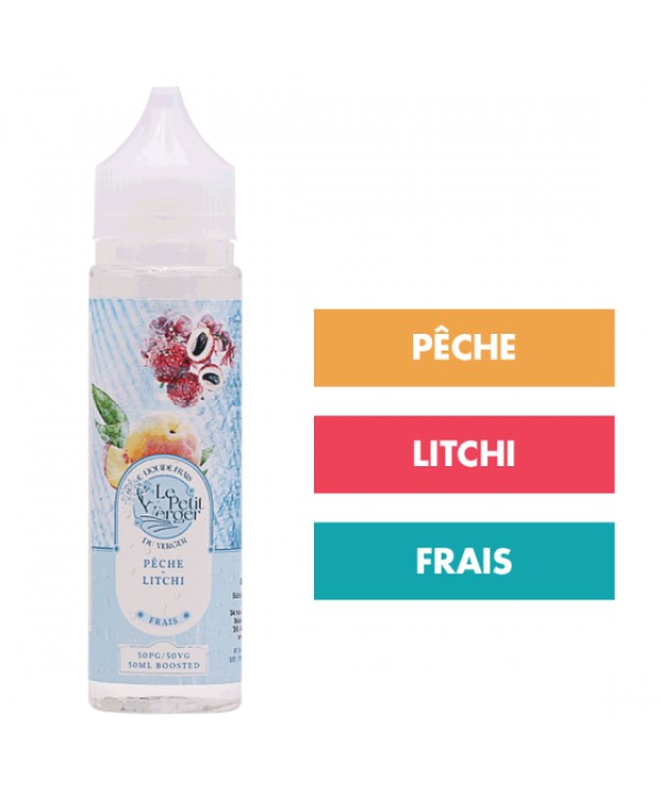 E-liquide Pêche Litchi Frais 50 mL - Le Petit Verger
