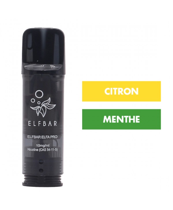 Cartouche Elfa Pro Citron Menthe (x2) - Elfbar