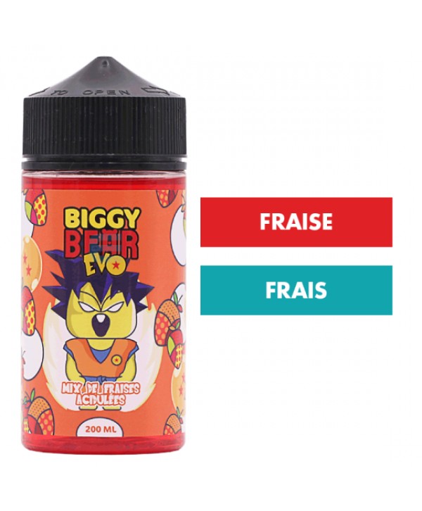 E-liquide Mix de Fraises Acidulées 200 mL - Biggy Bear Evo