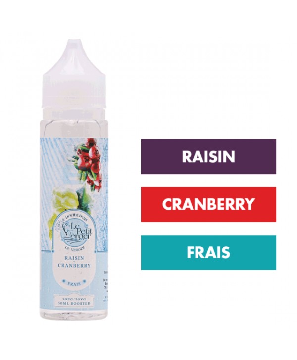 E-liquide Raisin Cranberry Frais 50 mL - Le Petit Verger