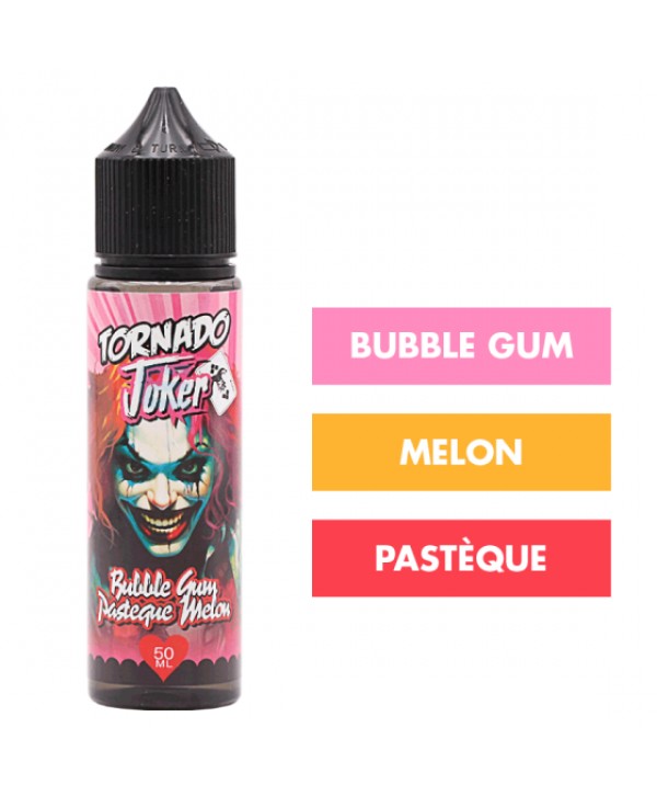 E-liquide Bubble Gum Pastèque Melon 50 mL - Tornado Joker