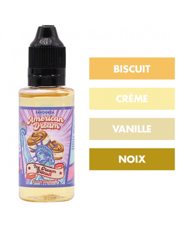 Concentré Ice Cream Biscuit 30 mL - American Dream (Savourea)