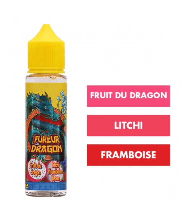 E-liquide Litchi Framboise Bleue 50 mL - Fureur du Dragon