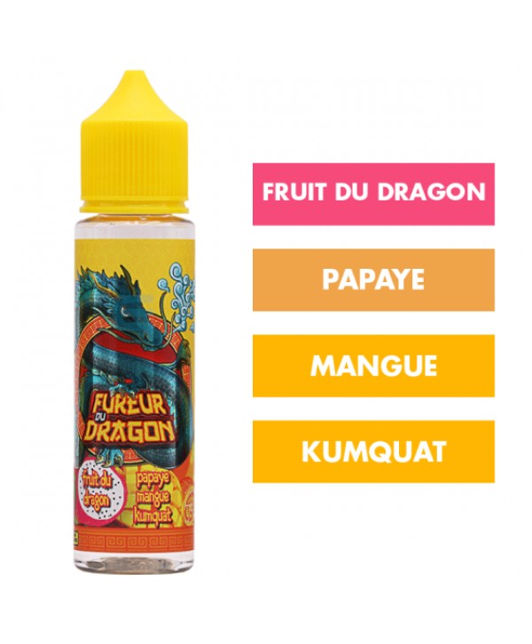 E-liquide Papaye Mangue Kumquat 50 mL - Fureur du Dragon