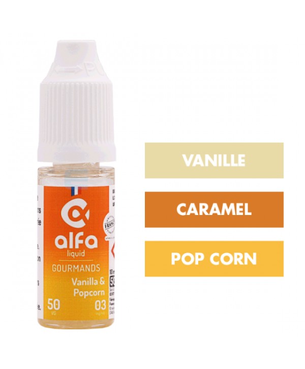E-liquide Vanilla & Popcorn (50 VG) 10 mL - Alfaliquid