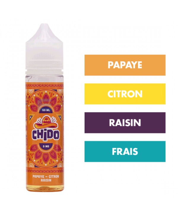 E-liquide Papaye Citron Raisin 50 mL - Chido