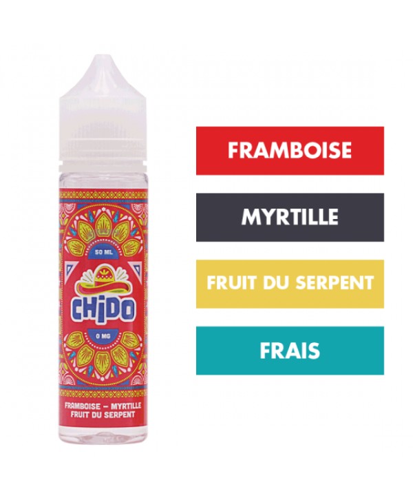 E-liquide Framboise Myrtille Fruit du Serpent 50 mL - Chido