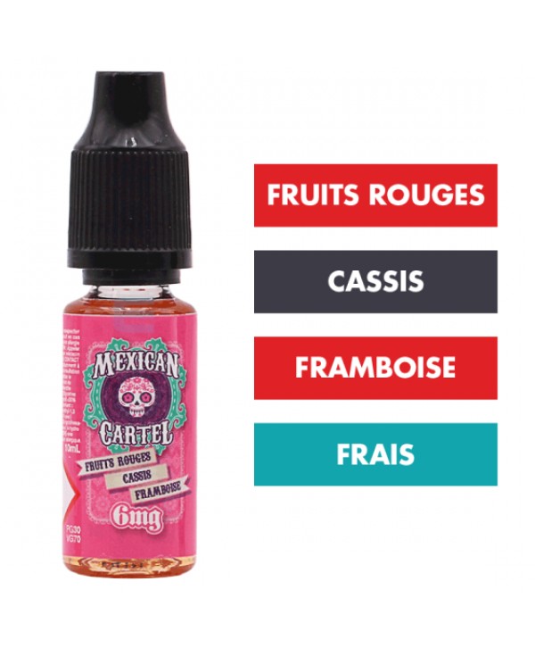 E-liquide Fruits Rouges Cassis Framboise 10 mL - Mexican Cartel