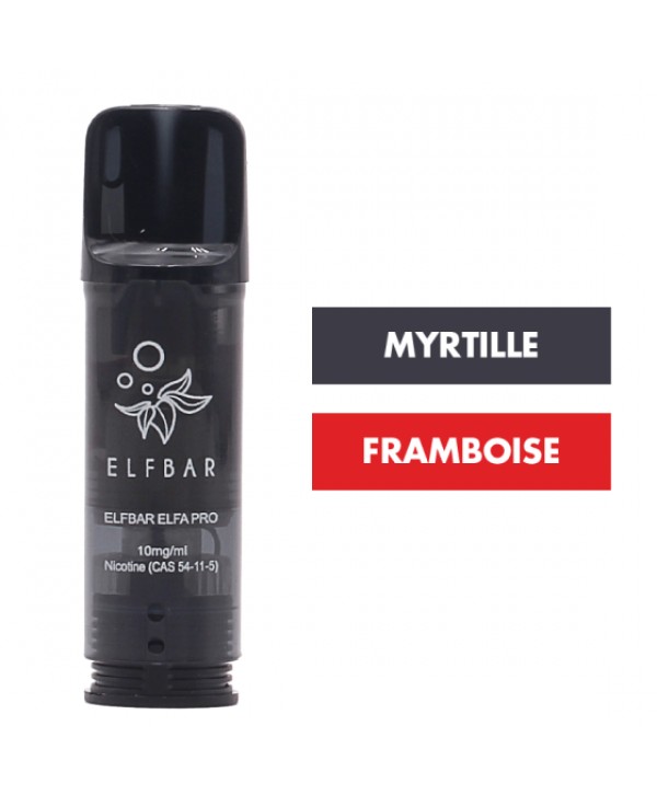 Cartouche Elfa Pro Myrtille Framboise Acidulées (x2) - Elfbar