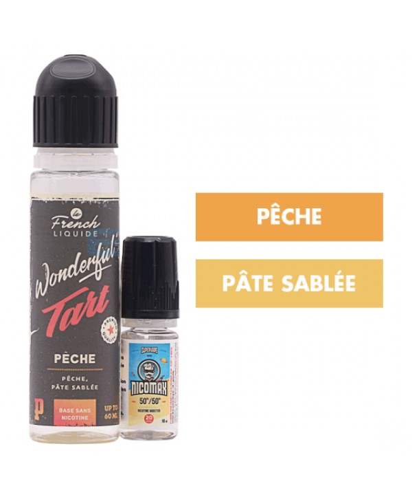 E-liquide Pêche 60 mL - Wonderful Tart (Le French Liquide)