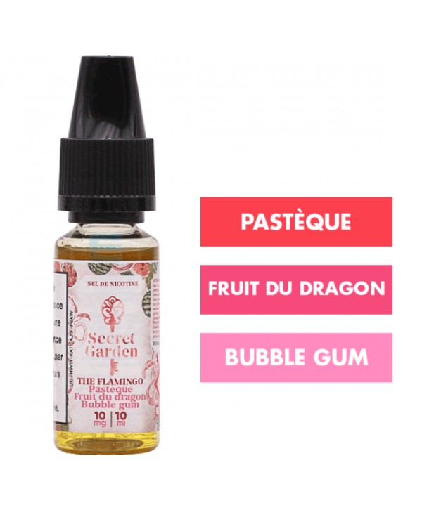 E-liquide The Flamingo sels de nicotine 10 mL - Secret Garden