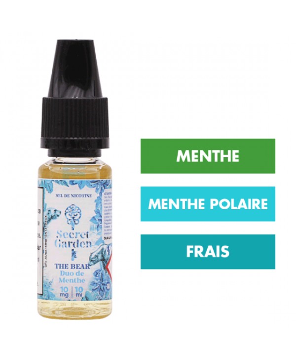 E-liquide The Bear sels de nicotine 10 mL - Secret Garden
