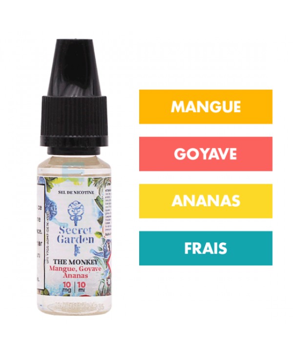 E-liquide The Monkey sels de nicotine 10 mL - Secret Garden