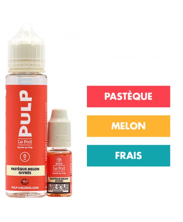 E-liquide Pastèque Melon Givrés 60 mL - Pulp Le Pod