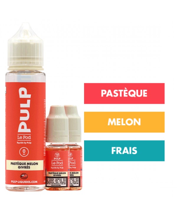 E-liquide Pastèque Melon Givrés 60 mL - Pulp Le Pod