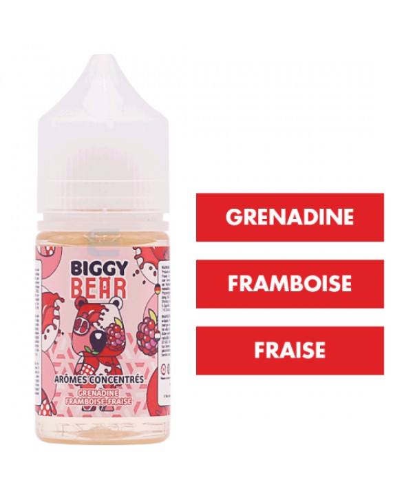 Concentré Grenadine Framboise Fraise 30 mL - Biggy Bear