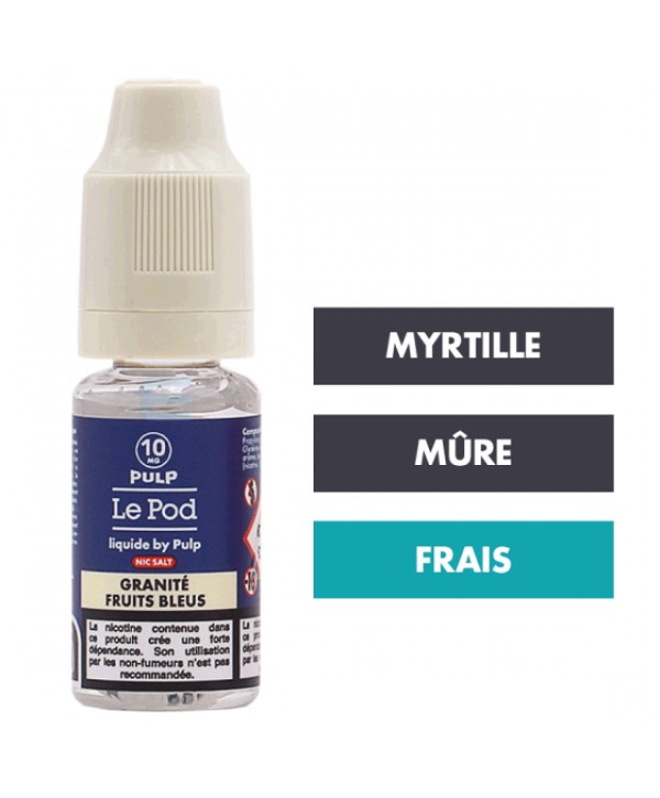 E-liquide Granité Fruits Bleus 10 mL - Pulp Le Pod